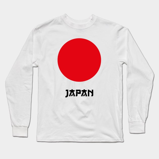 Japan / Nippon / Nihon Flag (Latin) Long Sleeve T-Shirt by MrFaulbaum